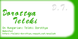 dorottya teleki business card